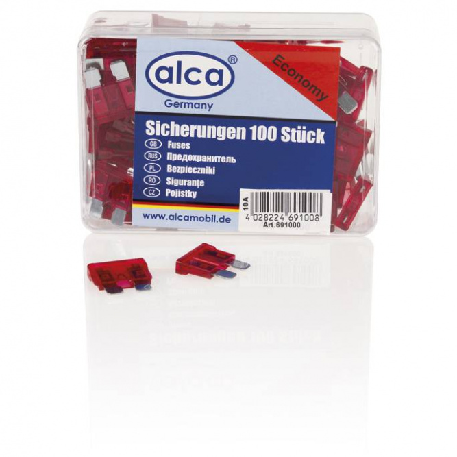 Предохранители флажковые Alca, 10 А, 100 штук