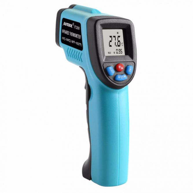 Цифровой пирометр Autool IT200 - бесконтактный инфракрасный термометр (-50 - 550°C)