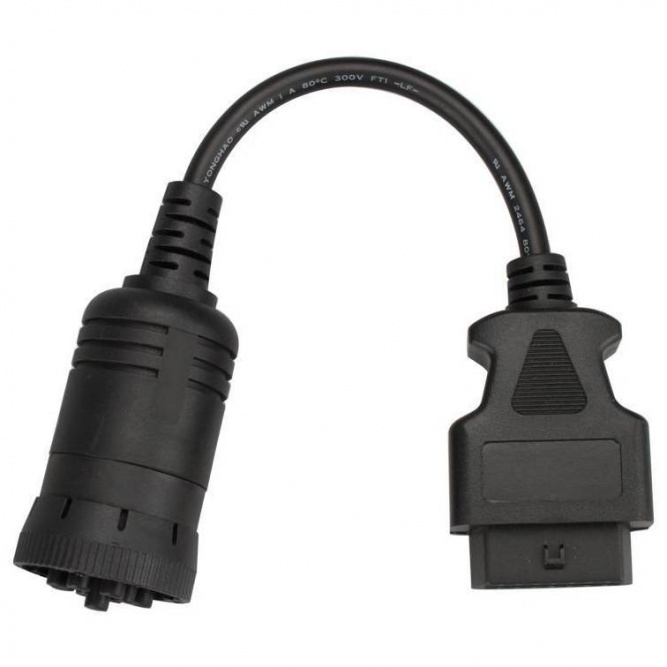 Переходник Cummins (КАМАЗ, КАВЗ, ПАЗ) Deutsch J1939 9 pin - OBD2